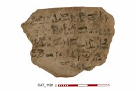 Ostracon Deir el-Medineh 1181